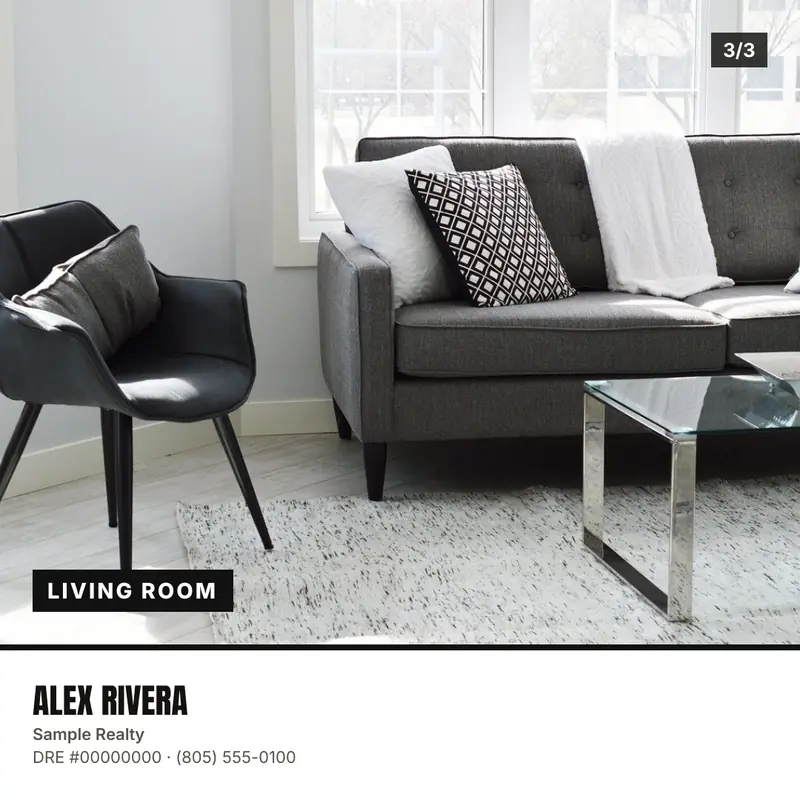 Slide 3: Living room